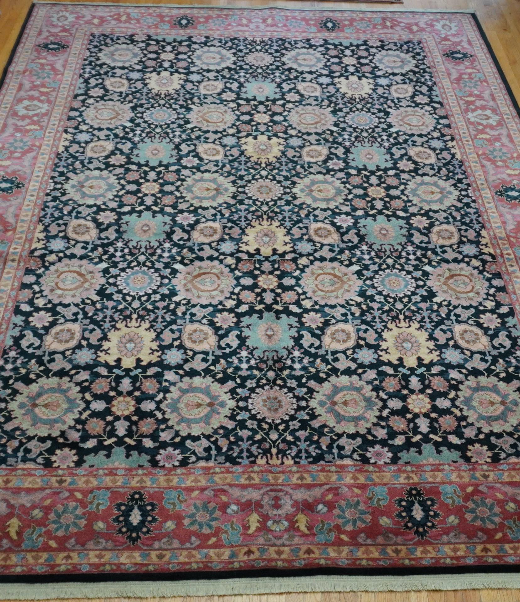 Authentic Karastan Rug 10' x 14' Kurdish # 559 Williamsburg Collection Wool American Made in USA