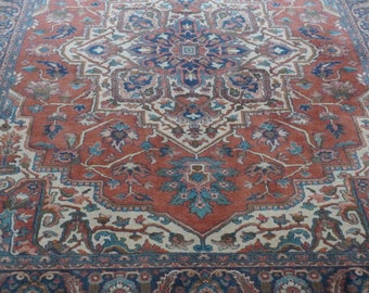 Authentic Karastan Rug 8&#39;8&quot; x 12&#39; Serapi # 744 Wool American Made in USA