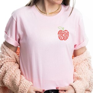 Best Teacher Ever T-Shirt | Teacher&#39;s Apple | School Appreciation | Gift for Your Favorite Teacher | Graduation Gift
