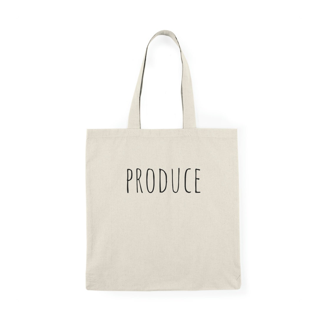 Funny Produce Tote Bag Farm Fresh Produce Canvas Bag groceries Natural