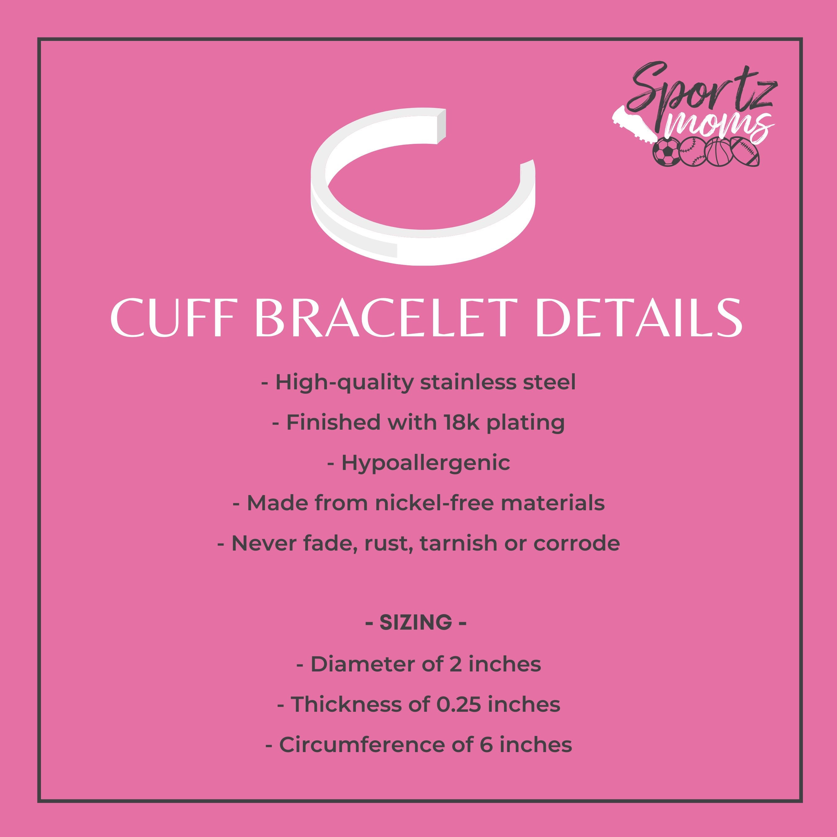 Gymnastics Gymnast Personalized Custom Name Cuff Bangle Etsy