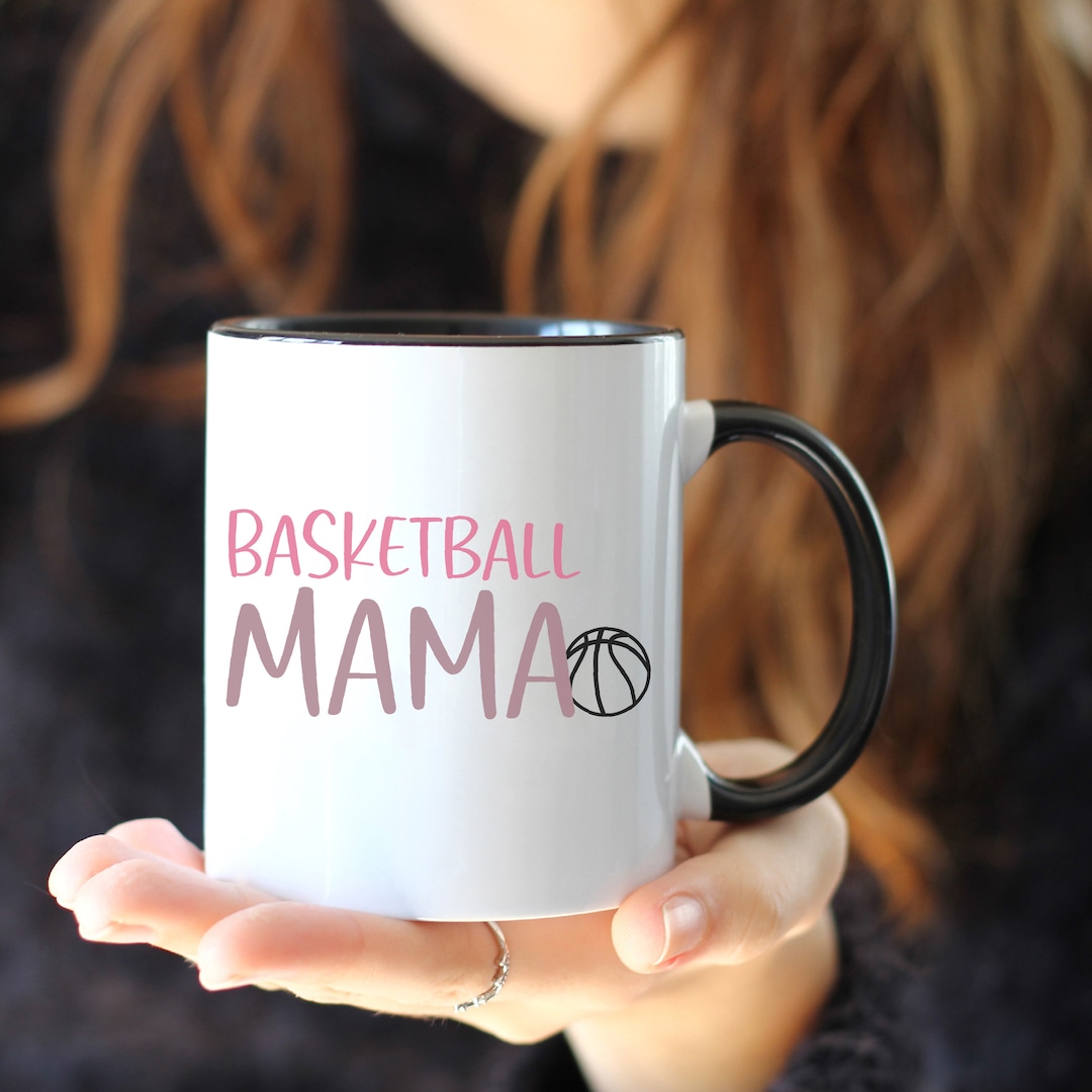 11 Oz Round Ceramic Basketball Mug Basketball Mug Basketball Etsy