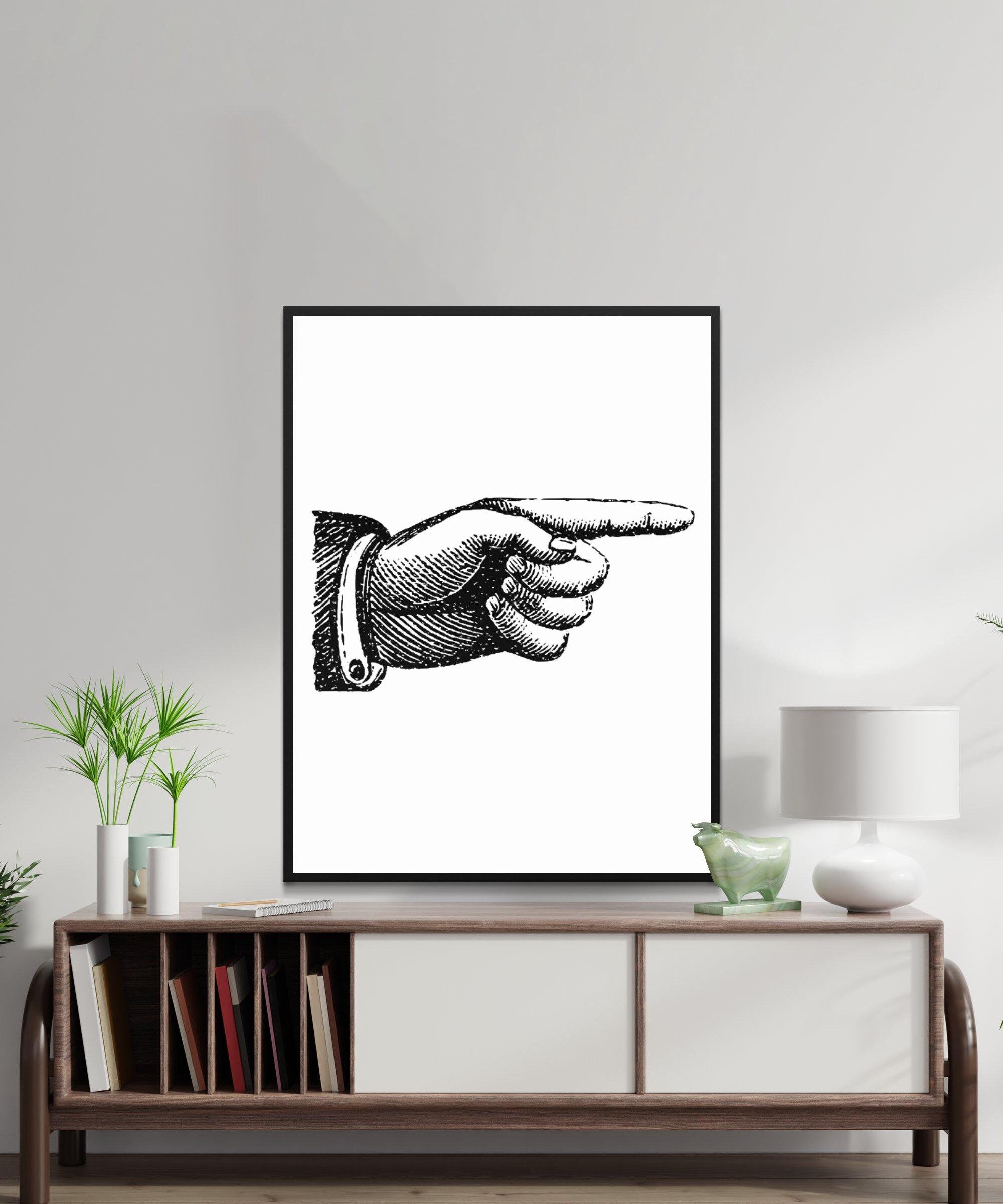 ポインティングハンド★壁掛け★ビンテージ★フィンガーポインティング★店舗什器 Vintage Pointing Hand 1 Vector Illustration | Vintage, Hand