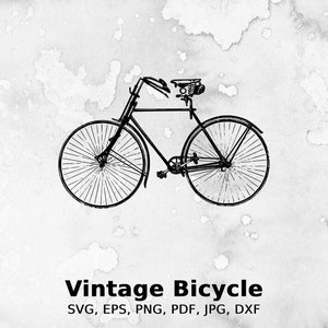 Vintage Bicycle Vector Illustration | bicycle, vector, bike, vintage, retro, cycling, cycle, wheels, bikes, antique