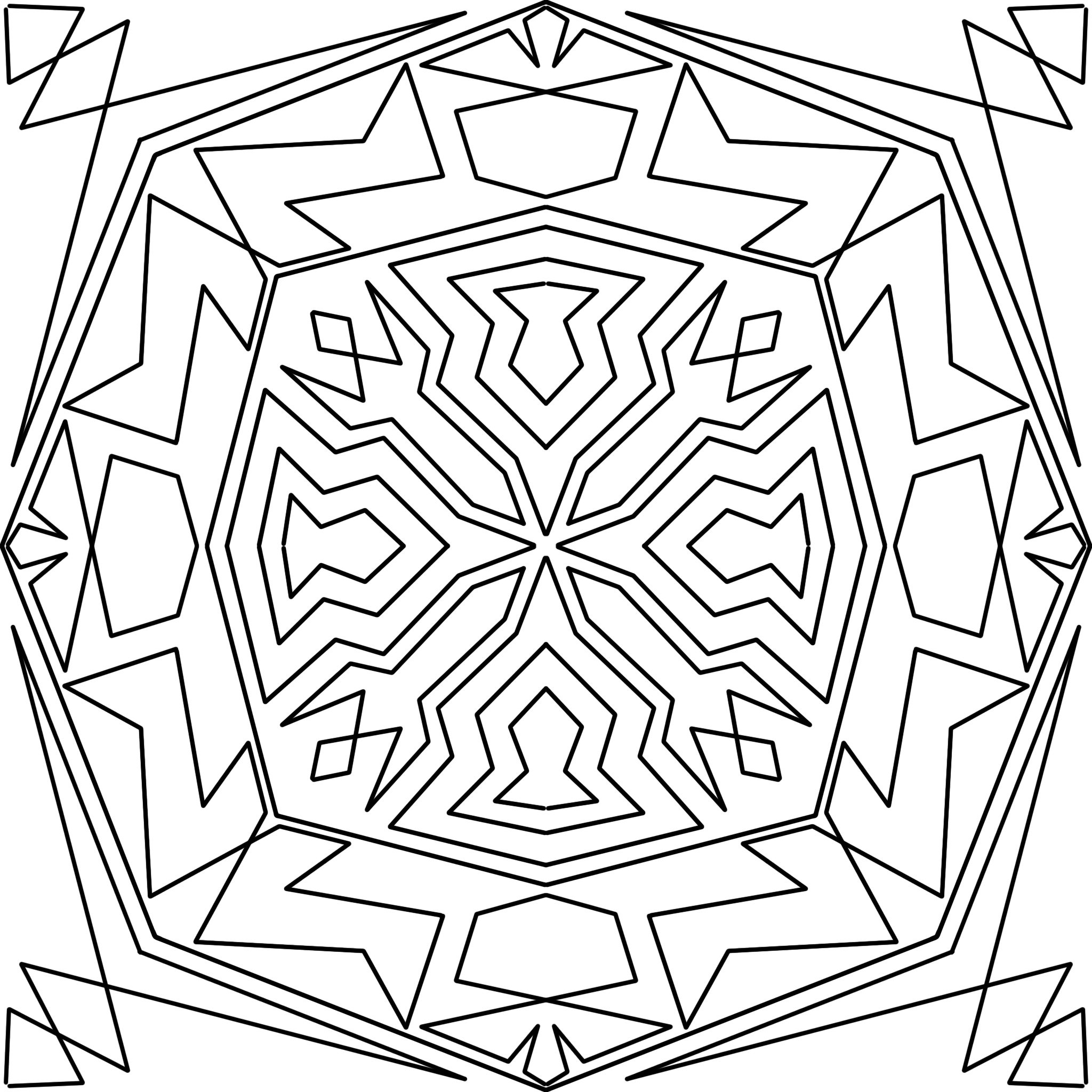 Downloadable and Printable Coloring Page or Template for Adults and ...