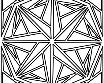 Downloadable and Printable Coloring Page or Template for Adults and ...
