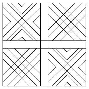 Downloadable and Printable Geometric Coloring Page for Adults and Kids