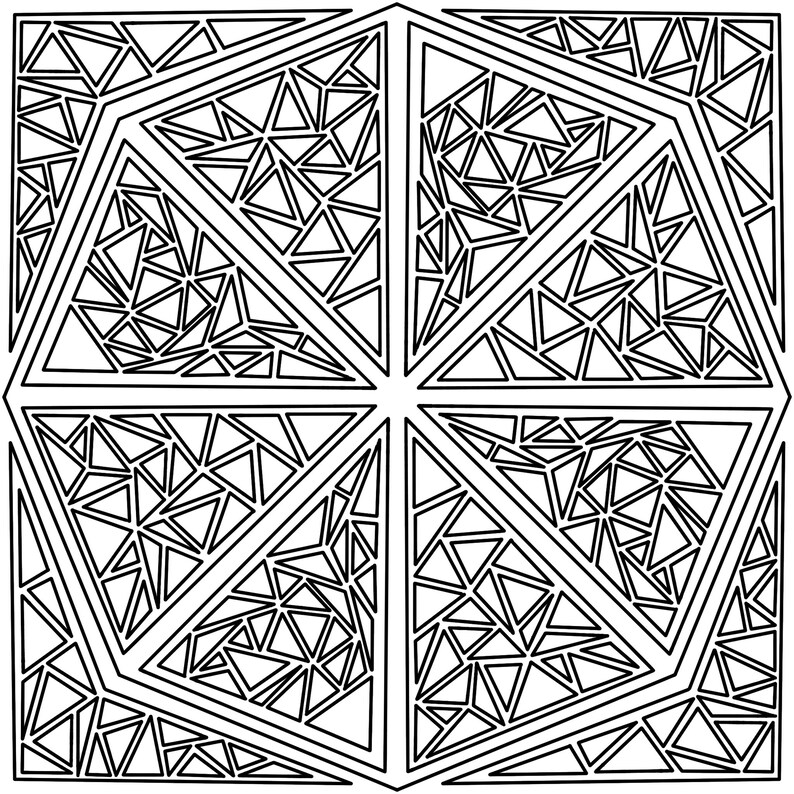 Downloadable and Printable Coloring Page or Template for Adults and ...