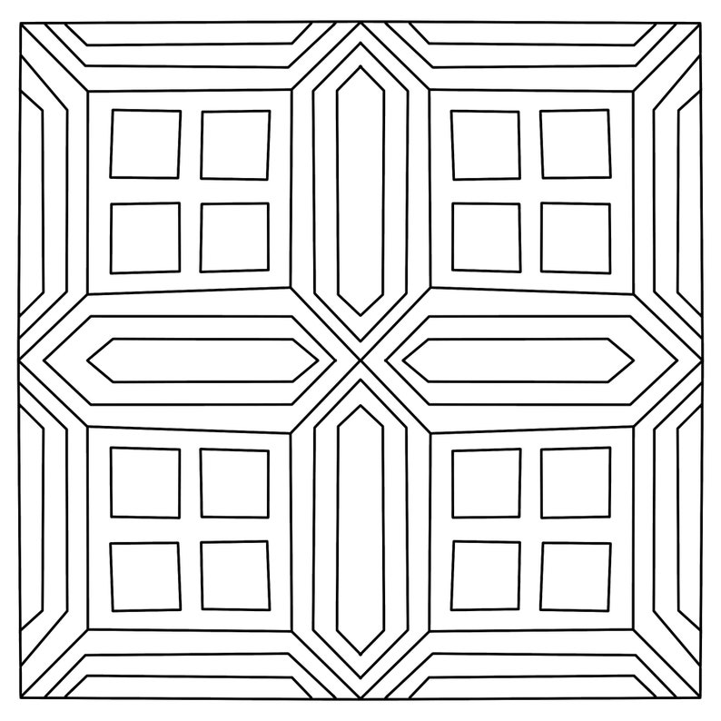 Downloadable and Printable Coloring Page or Template for Adults and ...