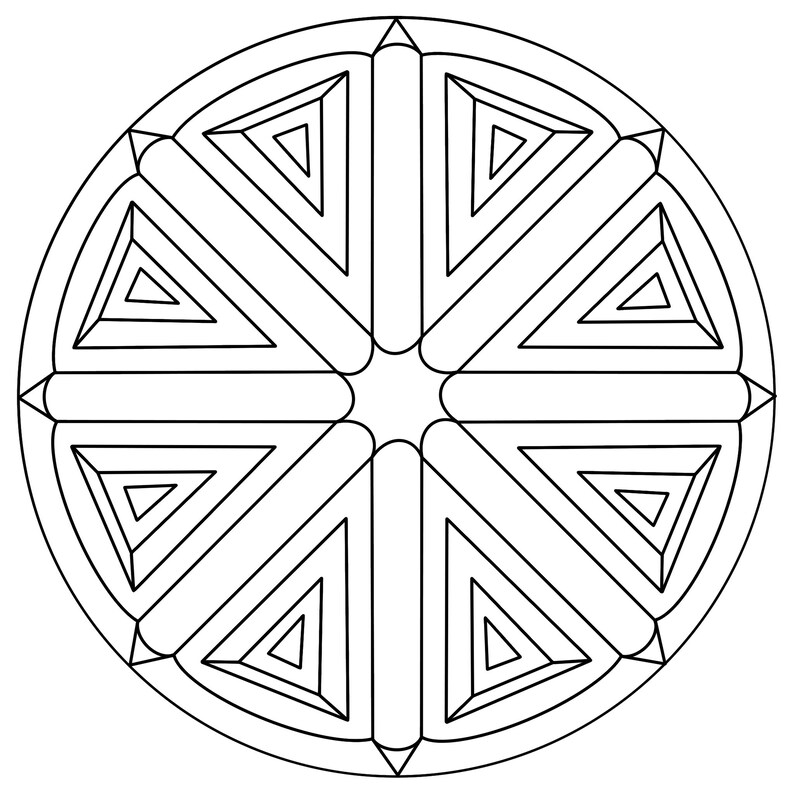 Downloadable and Printable Coloring Page or Template for Adults and ...