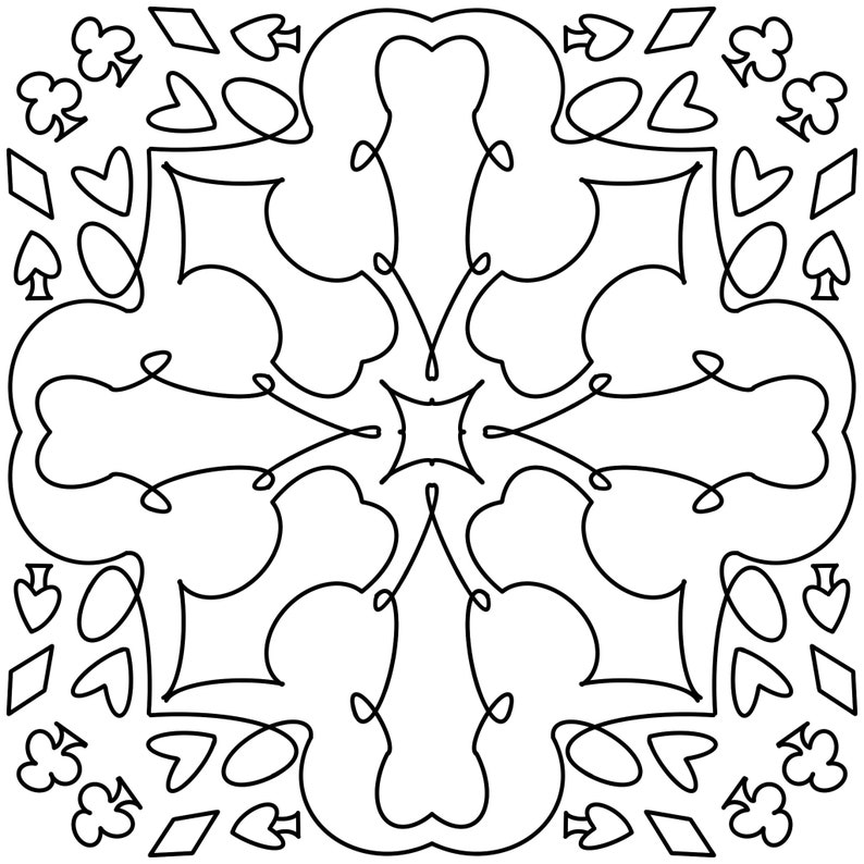 Downloadable and Printable Coloring Page or Template for Adults and ...