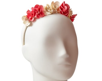 Latex Floral Party Wreath, One Size