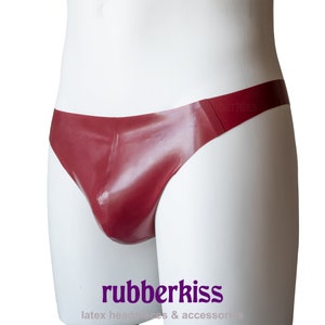 Latex Underwear Latex Thong, Sizes UK 6-16, Various Colours