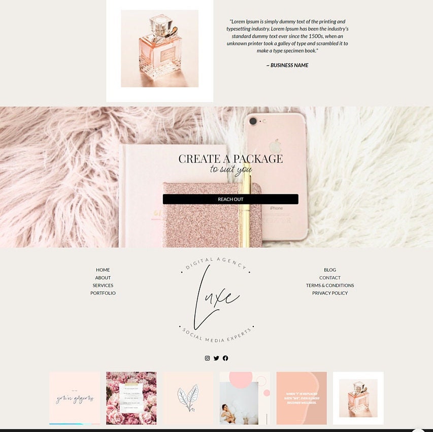 DIGITAL AGENCY Website Template | Google Sites | Social Media ...