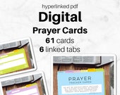 Digital Prayer Cards PDF for Digital Planner App | Track Prayer Requests & Answers to Prayer | Goodnotes | Samsung Notes | Penly | Noteshelf