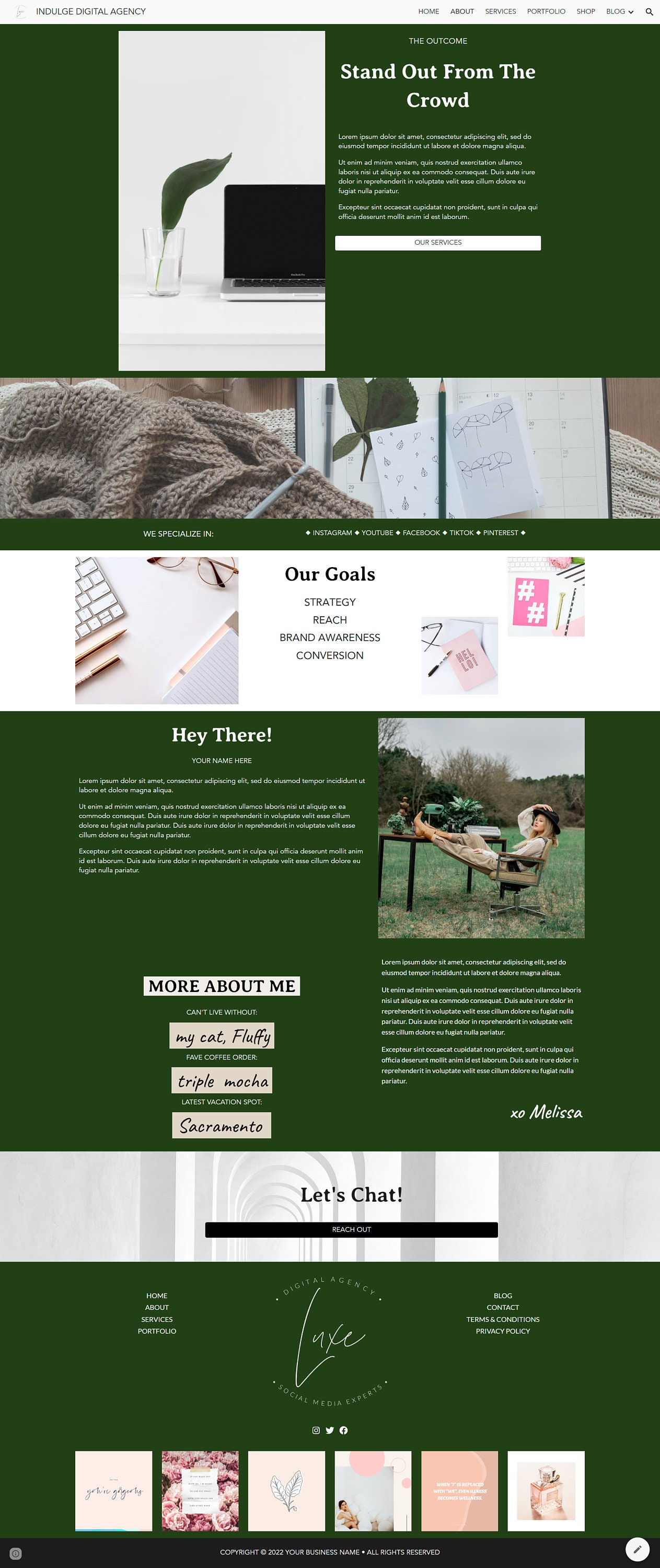 DIGITAL AGENCY Website Template | Google Sites | Social Media ...