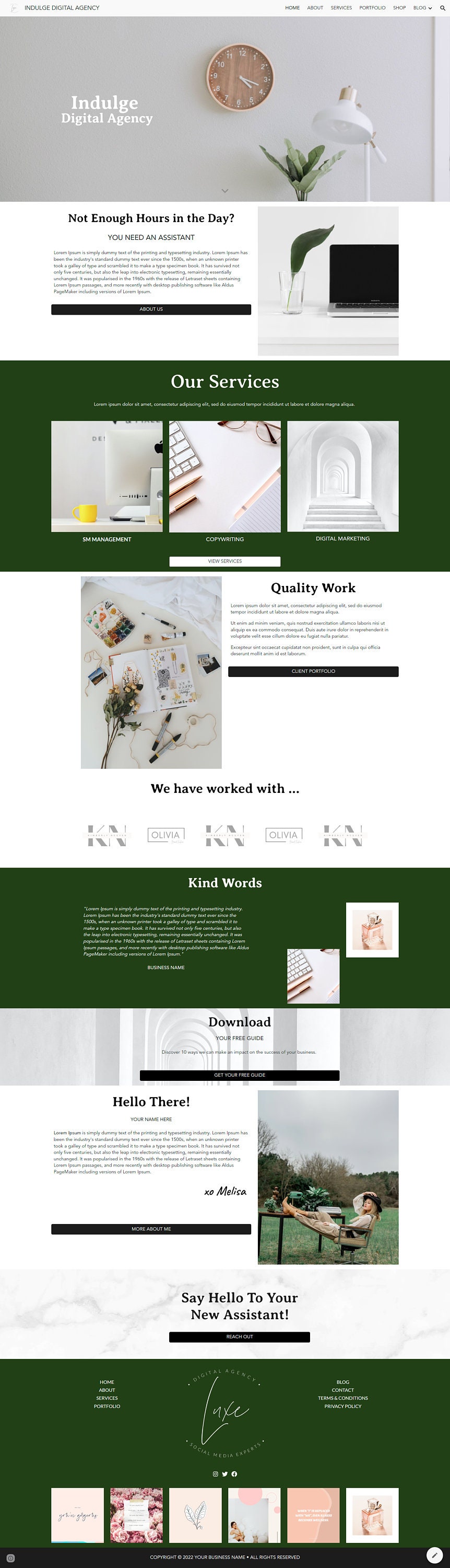 DIGITAL AGENCY Website Template | Google Sites | Social Media ...