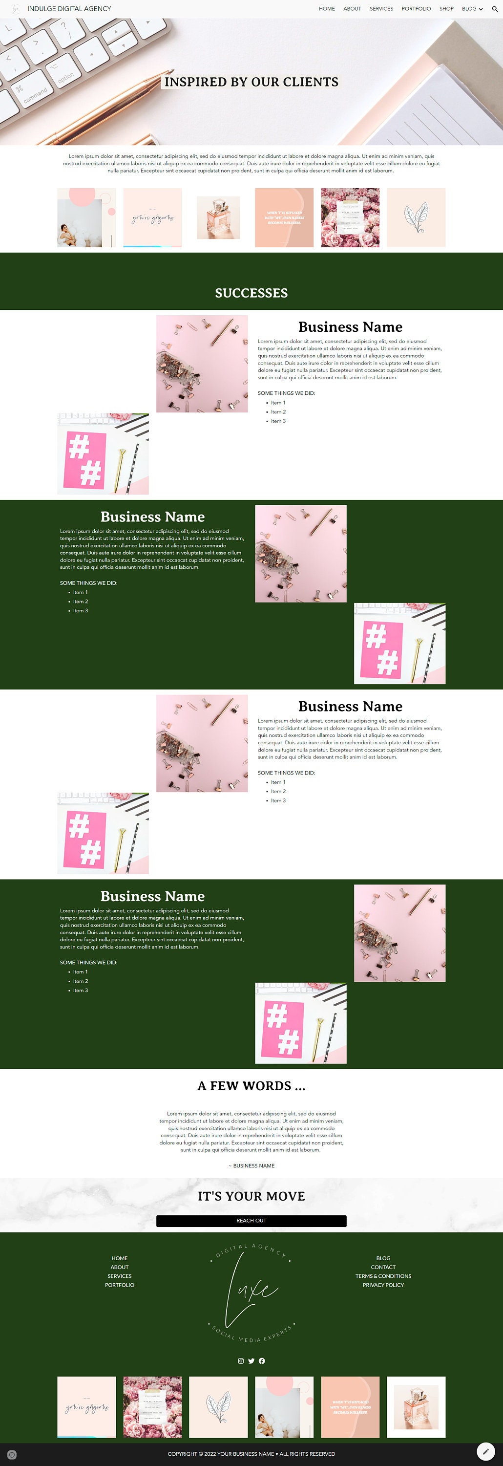 DIGITAL AGENCY Website Template | Google Sites | Social Media ...
