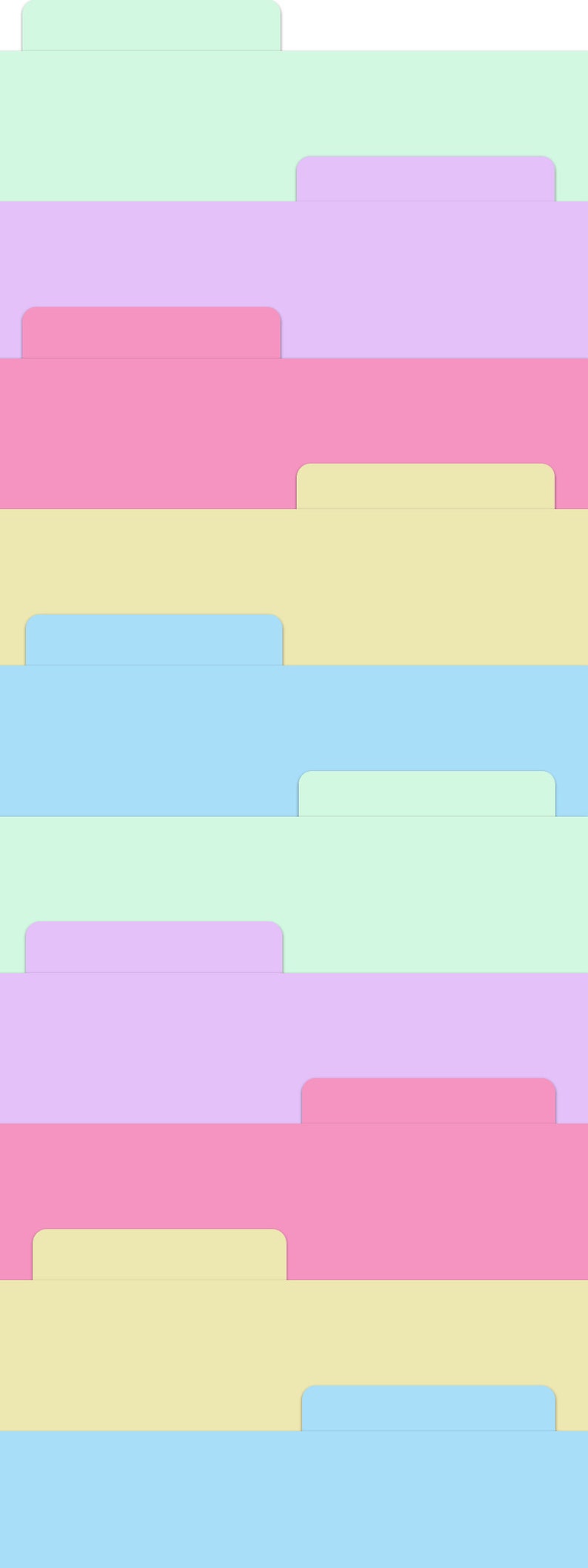 SCRATCHPAD SLIM blank for Digital Planning Spring Colors Etsy