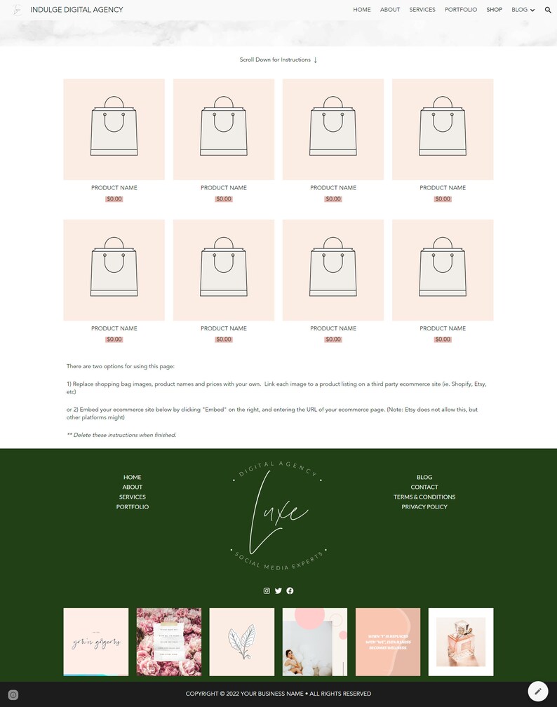 DIGITAL AGENCY Website Template | Google Sites | Social Media ...