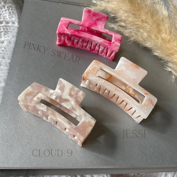 Hot Pink Hair Clips Etsy