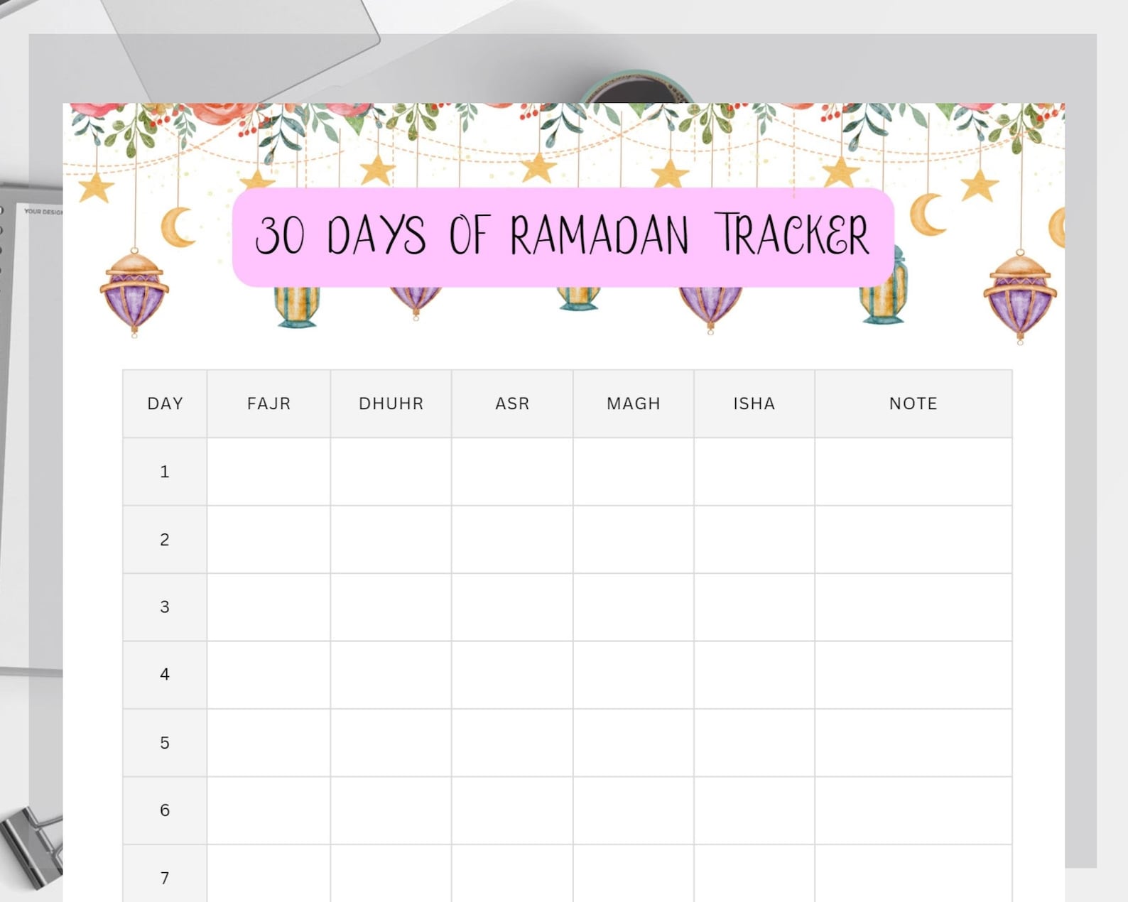 arabic ramadan planner pdf