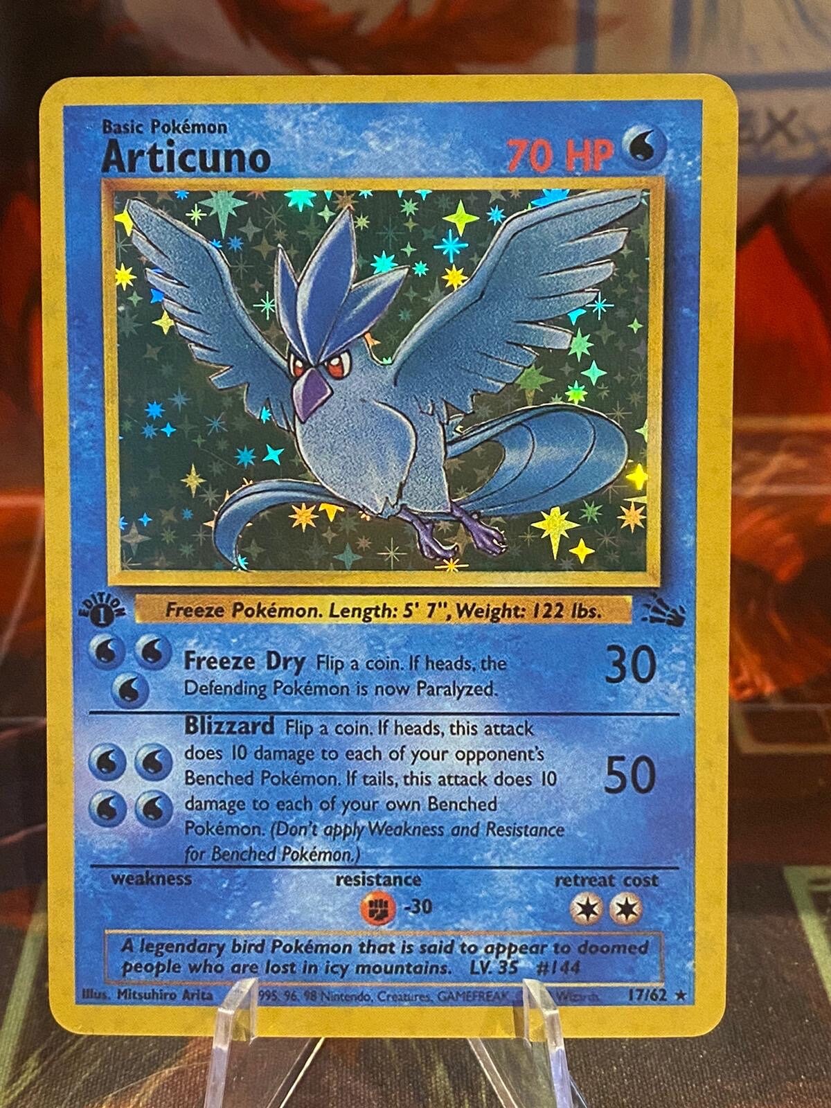 Articuno - 22 Promo Vintage Black Star Legendary Bird Pokemon - NM