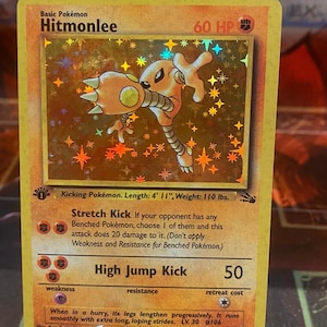 Hitmonlee 22/62 Jungle Fossil Base Set Pokemon Custom Card Holographic 1999 1st Edition - Etsy Hitmonlee 22/62 Jungle Fossil Base Set Pokemon Custom Card Holographic 1999 1st Edition - Etsy