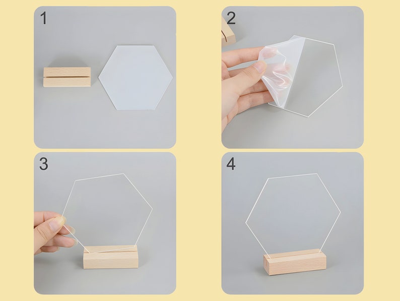 Table Number Acrylic Reception Numbers Table Numbers Holder Etsy