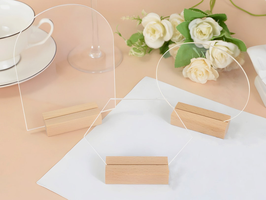 Table Number Acrylic Reception Numbers Table Numbers Holder Etsy