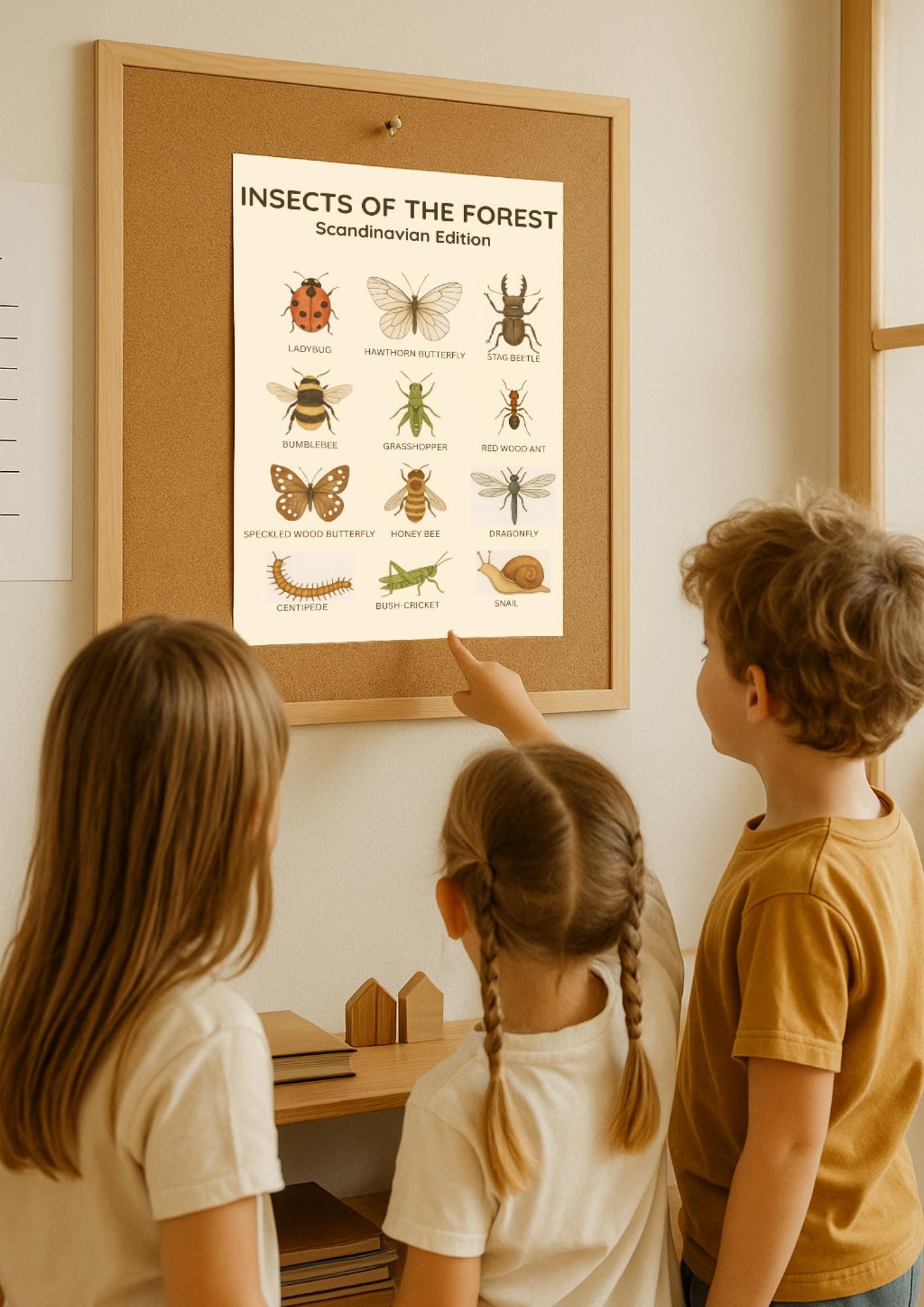 Printable Insect Poster for Kids – Bug Identification Chart ...