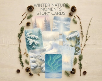 Winter Nature Moments – Story Cards for Kids • Nature Storytelling Printable PDF • Preschool Winter Activities | Nature Moments