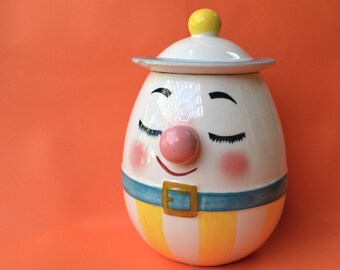 Vintage Metlox Ceramic Humpty Dumpty Cookie Jar