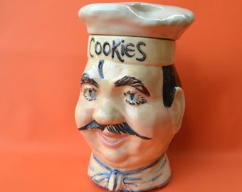 Vintage McCoy Ceramic Chef Cookie Jar
