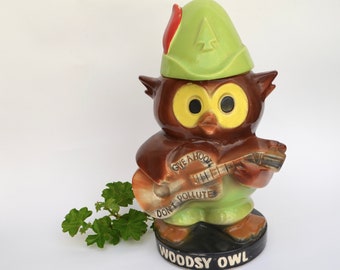 Vintage Ceramic Woodsy the Owl Cookie Jar by McCoy Pottery