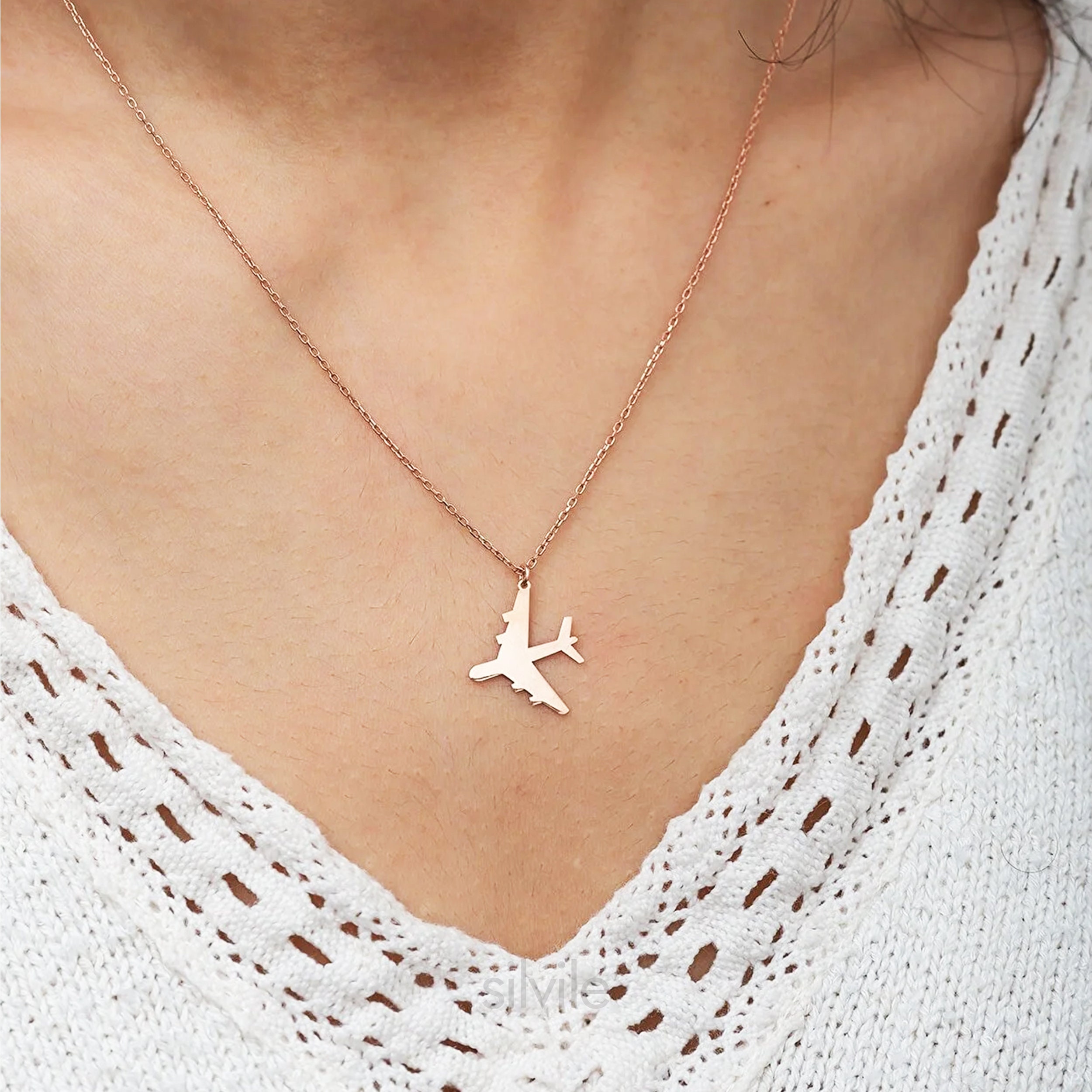 Airplane Necklace 