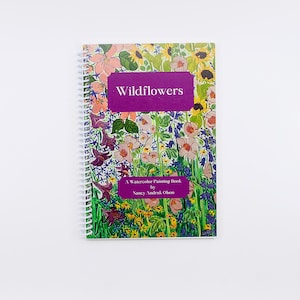 WATERCOLOR COLORING BOOK Painting Pages for Artists Learn to Paint on 90LB Watercolor Paper with 20 Floral Designs from the Mountain West