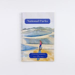 LIVRO DE COLORIR EM AQUARELA: Páginas para Pintura de Parques Nacionais para Artistas. Aprenda a Pintar em Papel Aquarela de 90LB com 20 paisagens.