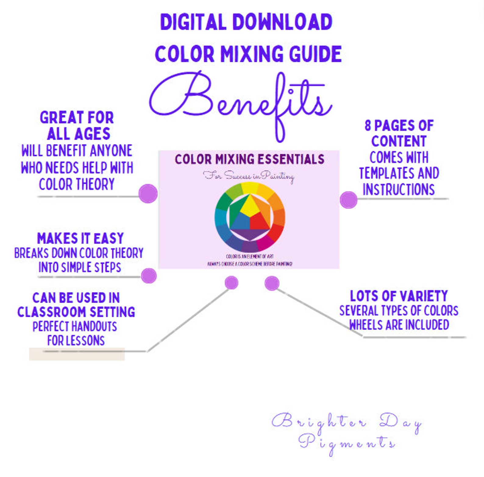 Xiaflex Mixing Guide.pdf COLOR MIXING Guide Digital Download PDF for Lesson Planning, Art ...
