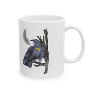 Mystical Creatures Ceramic Mug - Enchanting Coffee Cup for Nature Lovers, Witchy Decor, Gift for Her, Unique Drinking Vessel