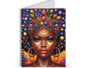 Schwarze Frau Notizbuch, afrikanische Königin, schwarze Frau Geschenk, Geschenk für ihre Frau Mutter Schwester Freundin Tochter, Weihnachten Feiertage Jahrestag Geburtstag