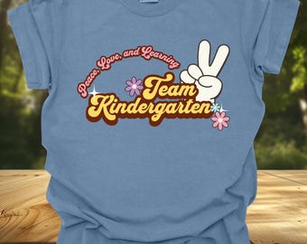 Retro Kindergarten Teacher Shirt: 70s Style School Spirit Tee