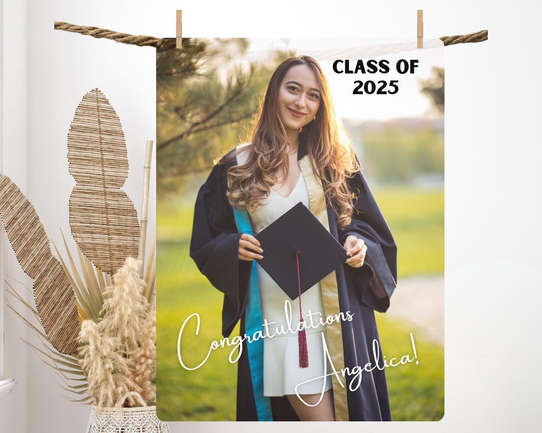 Personalized Graduation Photo Blanket: Velveteen Plush Throw - Etsy