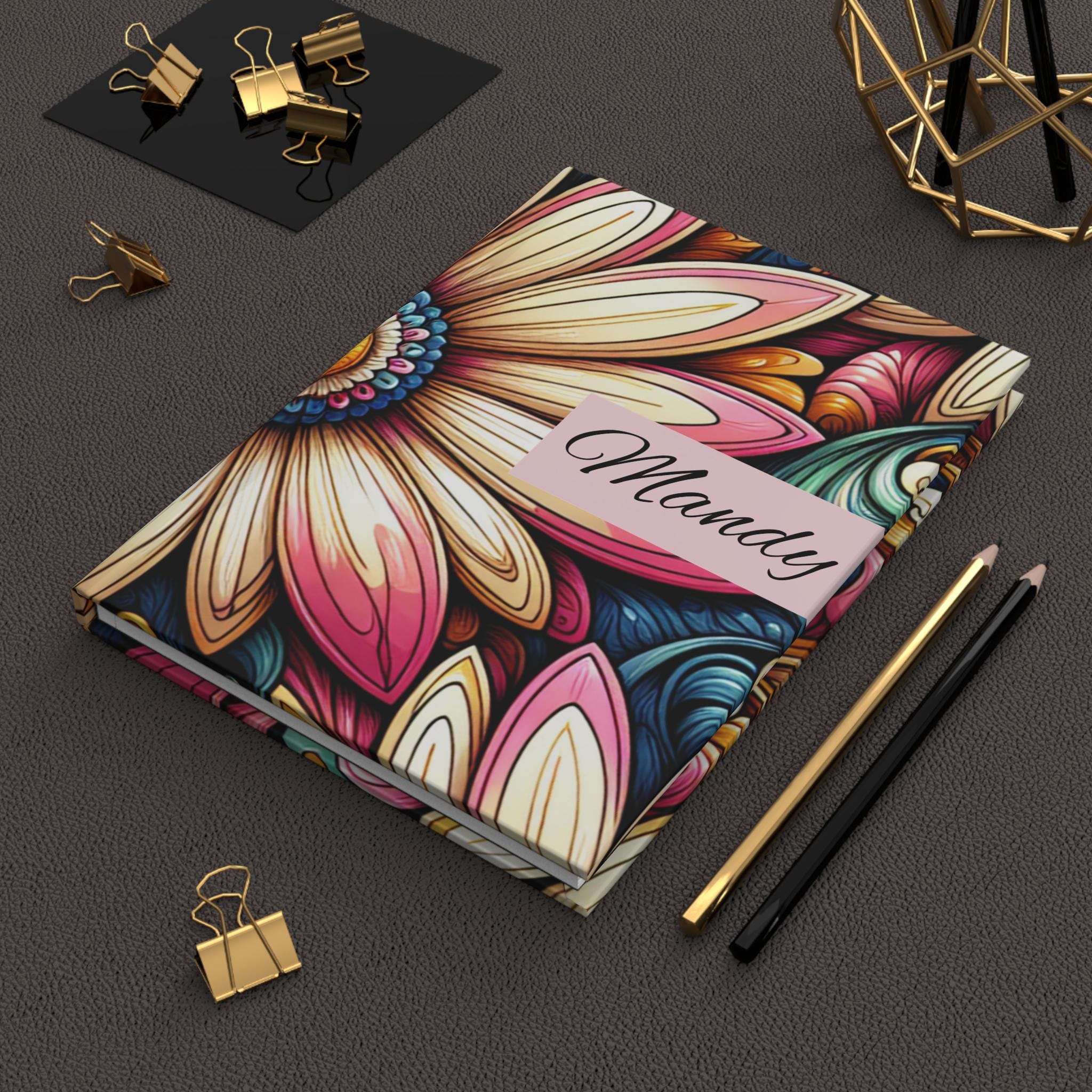 Birth Note Book Personalized Birth Flower Notebook, Birth Month Journal, Custom Daisy ...