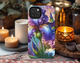 Iris Geburtsblume Handyhülle: Februar Geburtstagsgeschenk