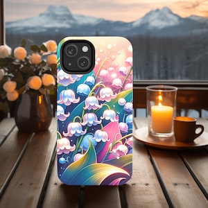 Birth Flower Phone Case, Birth Month Phone Cover, Wildflower Phone Case, Iphone 16 15 14 13 Samsung Pixel, Lily of the Valley, Custom Case