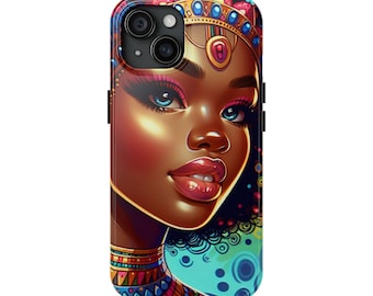 Funda de teléfono de mujer negra, funda de teléfono de mujer africana, funda de teléfono Black Queen, Black Queen, funda de teléfono para iPhone 13 14 15, Android, Pixel