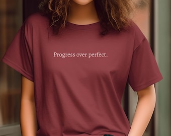 Progress Over Ideal T-Shirt, Comfort Colors Teacher Shirt
