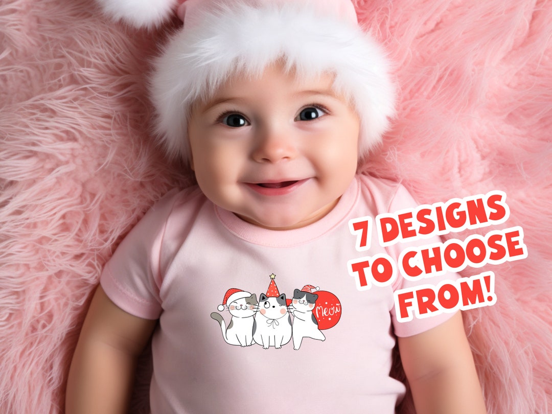 Christmas Baby Onesies Pink Christmas Onesie 12 Month Onesie 18 Month
