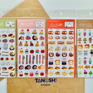 Sweet Animal Shop Sticker Sheets by Furukawashiko Cute Kawaii For Scrapbooking, Journaling, Planning, Decorating, Scheduling, Bujo essential